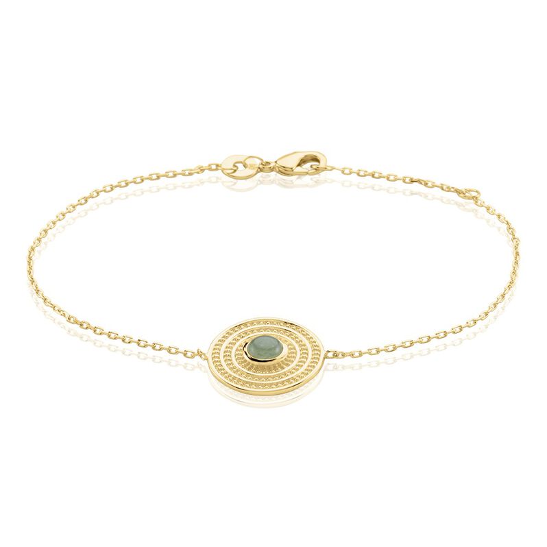 Bracelet Hugolin Plaqué Or Aventurine - Spannringe Damen | OROVIVO