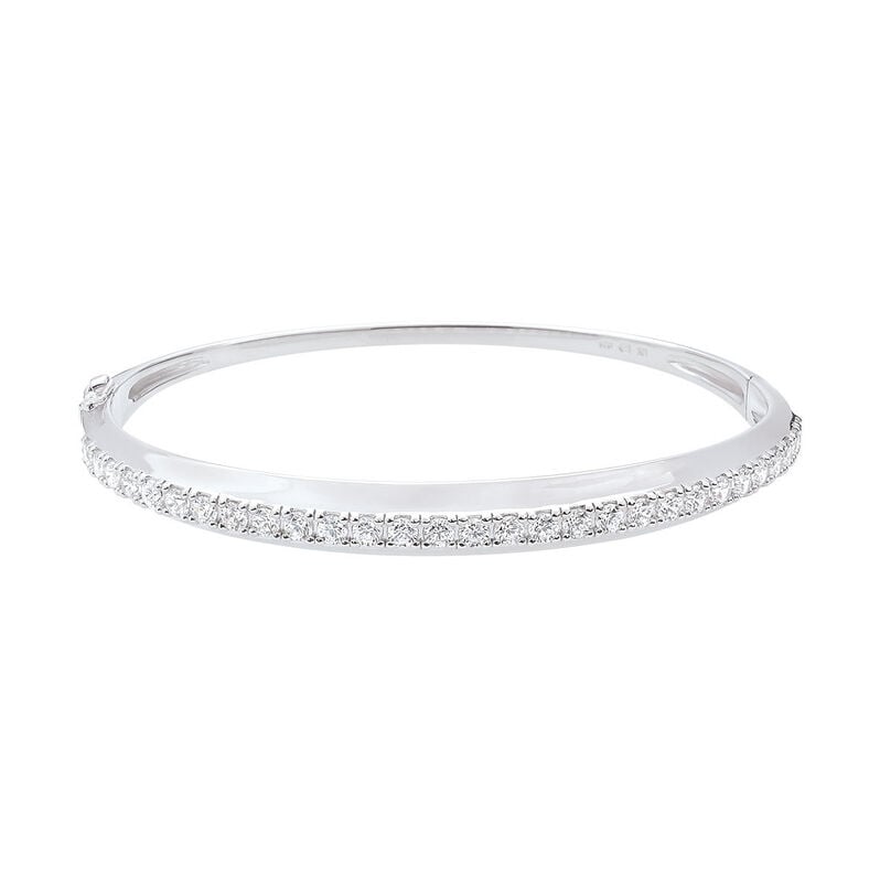 Damen Armreif / Armspange Silber 925 Zirkonia Wei&szlig; - Armreifen Damen | OROVIVO