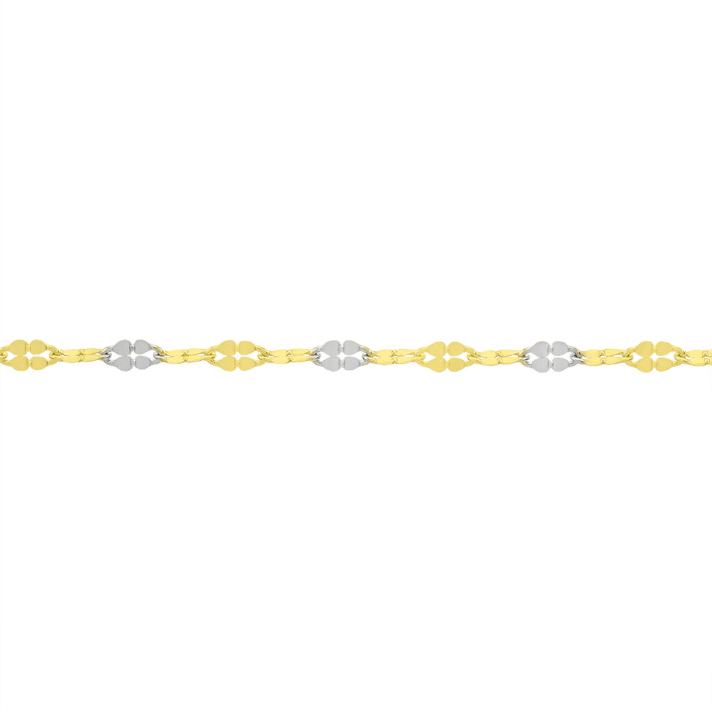 TIGERAUGE Damen Armband Gold Bicolor 375 (9 Karat)