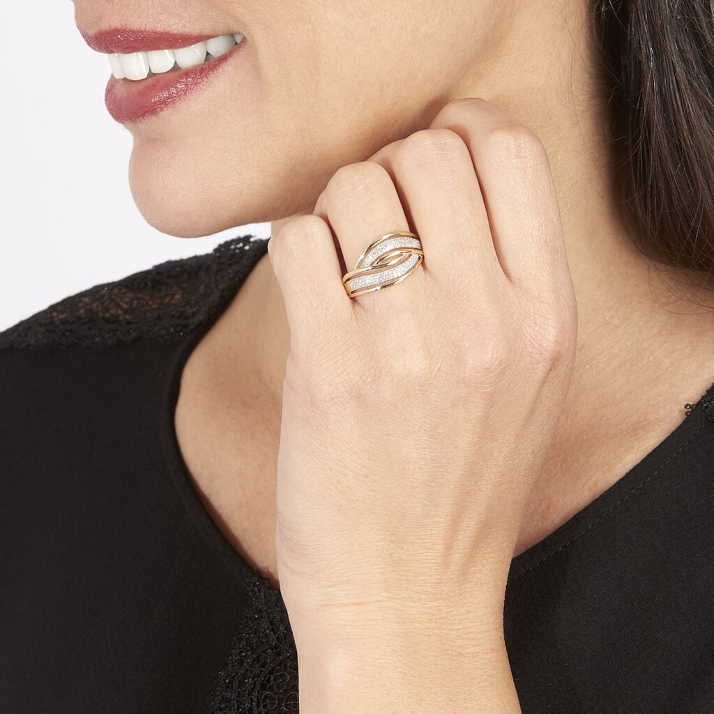 Bague Enora Or Jaune Et Diamant - Spannringe Damen | OROVIVO