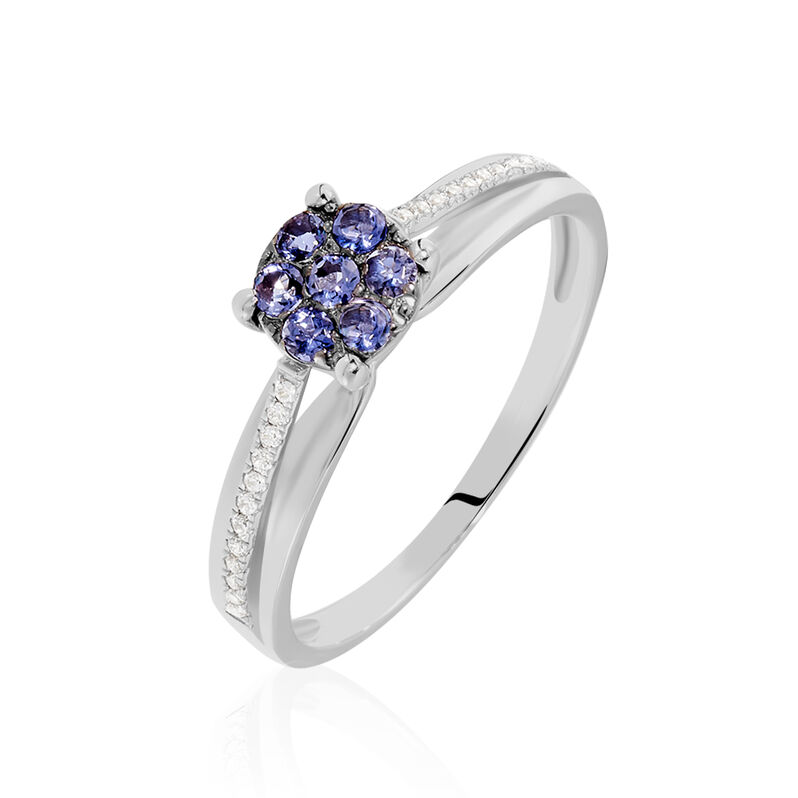 Bague Or Weiss Joudy Iolite Oxydes - Spannringe Damen | OROVIVO