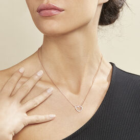 Damen Halskette Silber 925 Rosé Vergoldet Herz - Herzketten Damen | OROVIVO