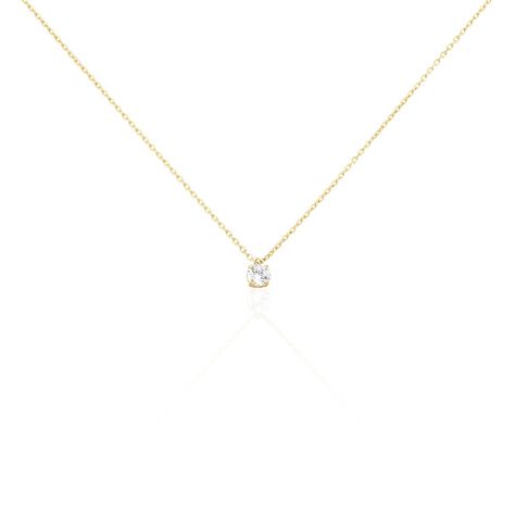 Damen Halskette Messing Gold vergoldet Zirkonia 5mm - Halsketten Damen | OROVIVO