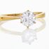 KRAPPE 6 Damen Ring Wei&szlig;gold 375 (9 Karat) Zirkonia Wei&szlig; 2,35 ct