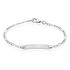 FIGARO S ID Kinder ID Armband Silber 925 Rechteckig B 1 mm