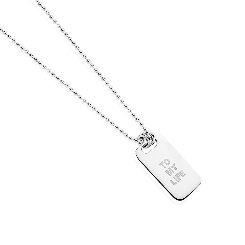 KARTER Unisex Collier Silber Silber 925 Rechteckig B 1,6 mm - Halsketten Unisex | OROVIVO