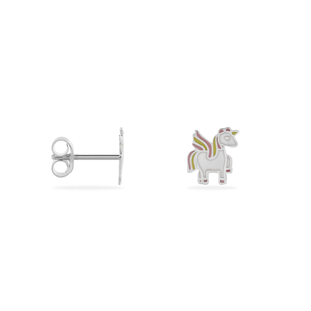 Kinder Ohrstecker Silber 925 Einhorn - Ohrstecker Kinder | OROVIVO