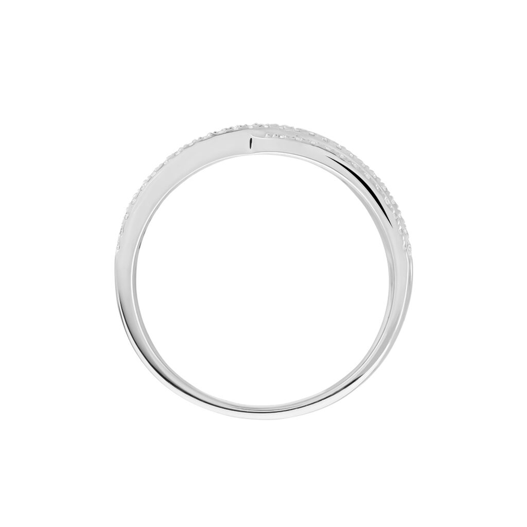 Damen Ring Weißgold 375 Diamant 0,7ct Elyne  - Ringe mit Stein Damen | OROVIVO