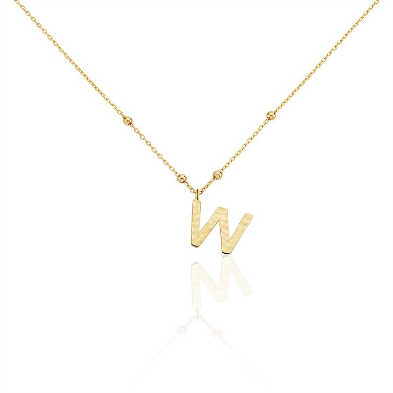 Collier Plaqué Or Jaune Lettra - Spannringe Damen | OROVIVO