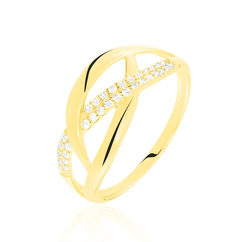 Bague Tabithaae Or Jaune Oxyde De Zirconium - Spannringe Damen | OROVIVO
