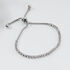 TUULI Damen Armband Edelstahl Kristall Wei&szlig; B 2 mm