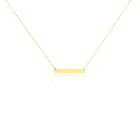 Damen Halskette Gold 375 Balken gravierbar Esja - Halsketten Damen | OROVIVO