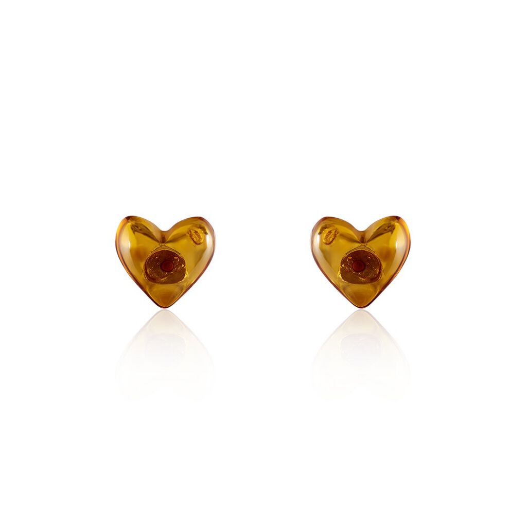 Boucles D'oreilles Puces Argent Coeur - Spannringe Damen | OROVIVO