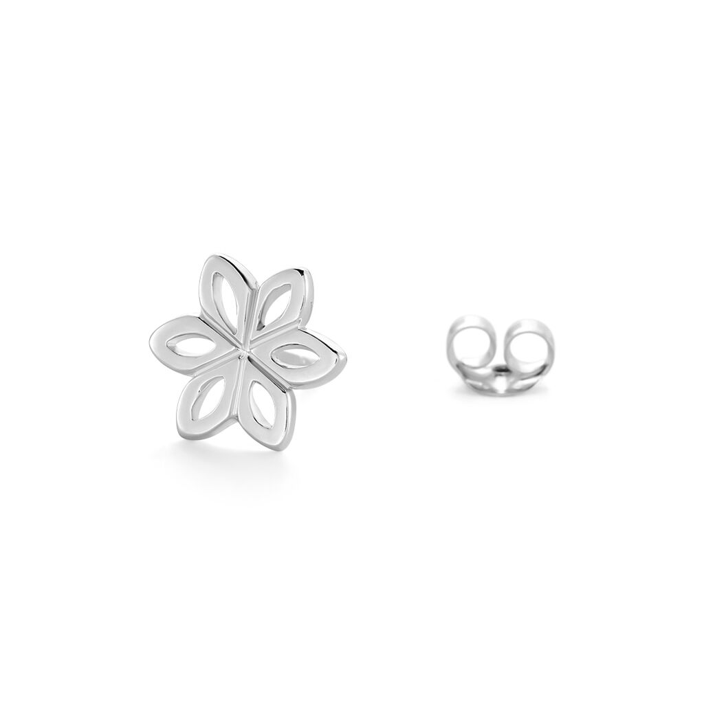 SERELITH Damen Ohrstecker Silber 925 Blume