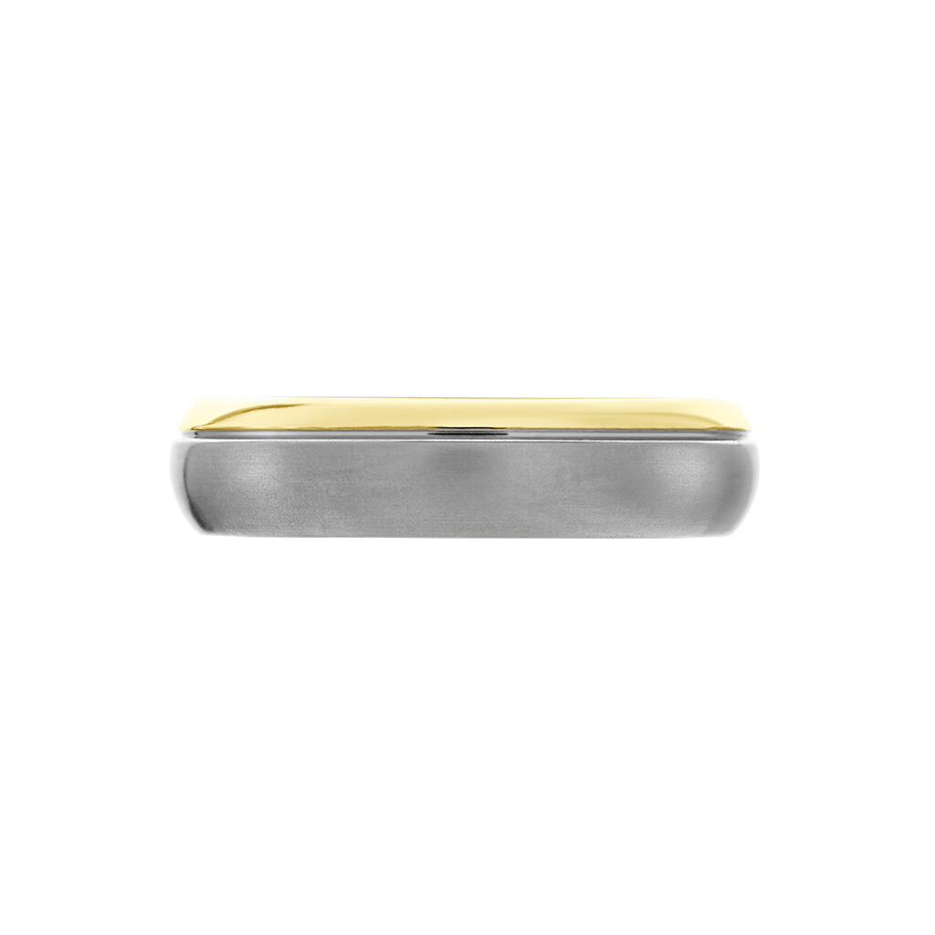  Ring Titan Bicolor Gelb/Silber   5,00mm  - Ringe  | OROVIVO
