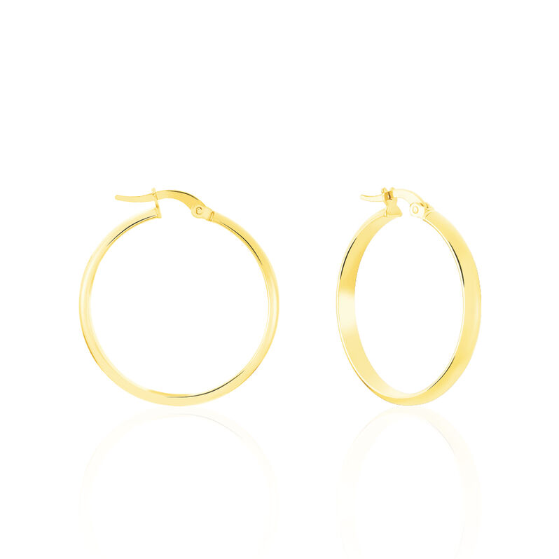 SHALANA Damen Creolen Gold 375 (9 Karat) B 3 mm - Creolen Damen | OROVIVO