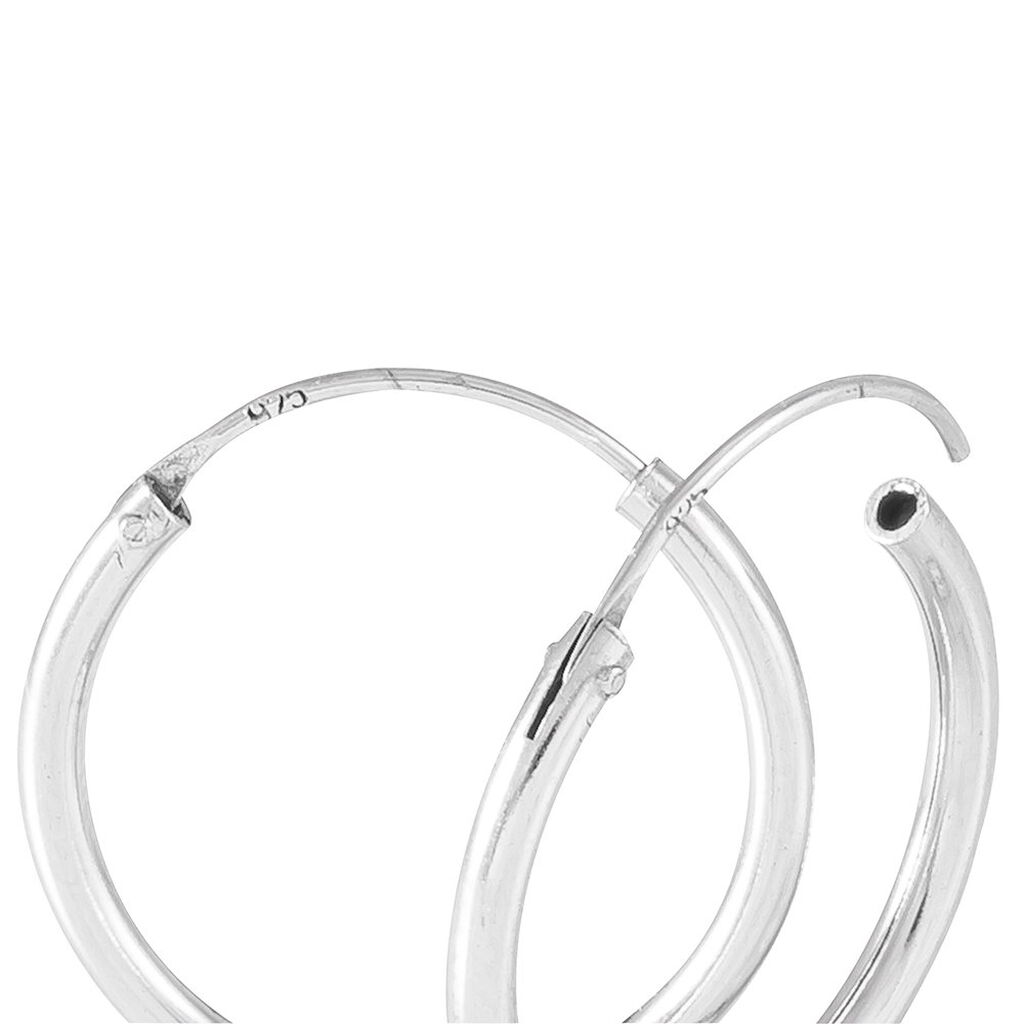 Damen Creolen Silber 925 Diamantiert - Creolen Damen | OROVIVO