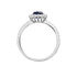 CAMILLA Damen Ring Silber 925 Andere Steine Blau 0,95 ct Kreis