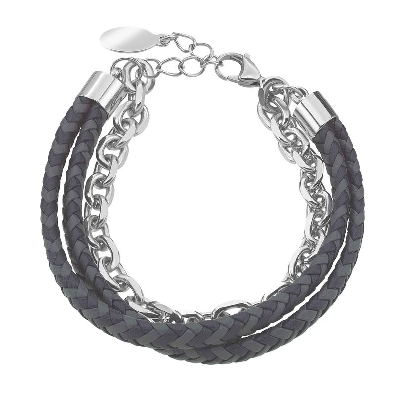 Bracciale in acciaio e pelle - Spannringe Herren | OROVIVO