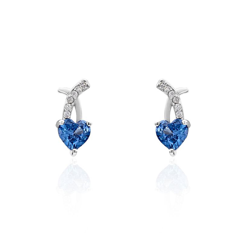 Boucles D'oreilles Puces Argent Weiss Avalon Oxyde De Zirconium - Spannringe Damen | OROVIVO
