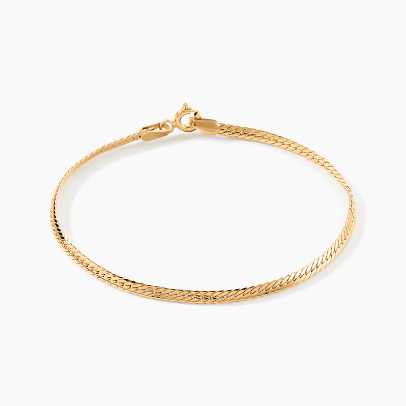 Bracelet Izel Maille Anglaise Or Jaune - Spannringe Damen | OROVIVO
