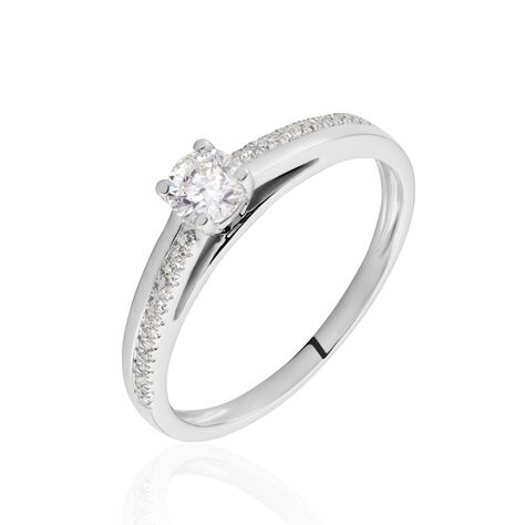 Damen Ring Weißgold 375 Diamant 0,25ct Alexandra  - Verlobungsringe Damen | OROVIVO