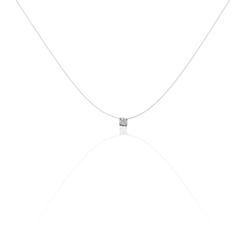 Damen Collier Weißgold 375 Diamant 0,03ct Rimini - Halsketten Damen | OROVIVO