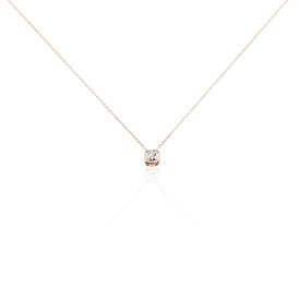 Damen Halskette Roségold 375 Diamant 0,1ct Carré Jala - Ketten mit Anhänger Damen | OROVIVO