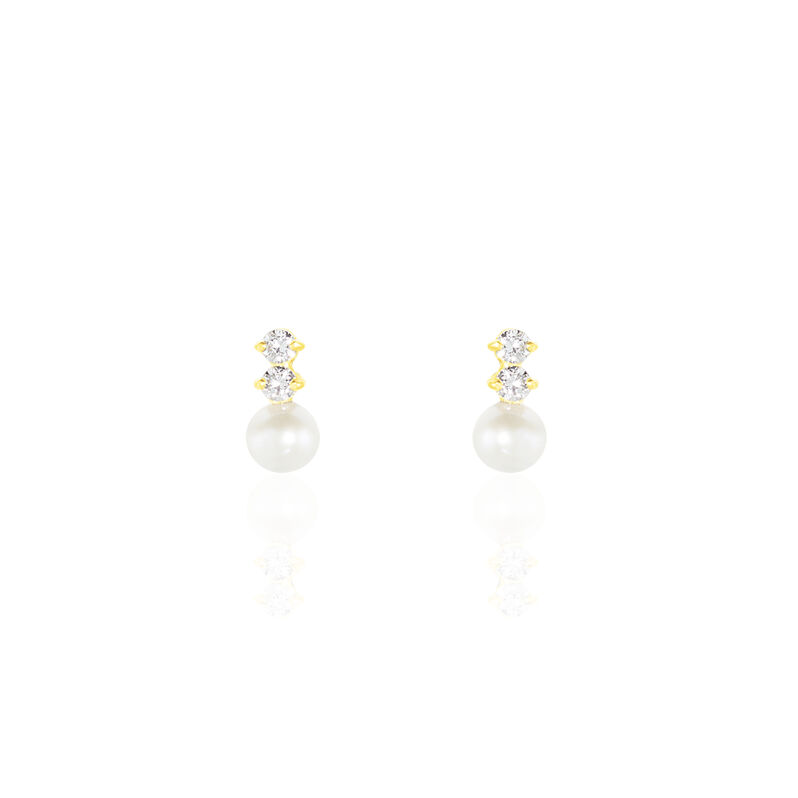 Boucles D'oreilles Or Perle De Culture - Spannringe Damen | OROVIVO