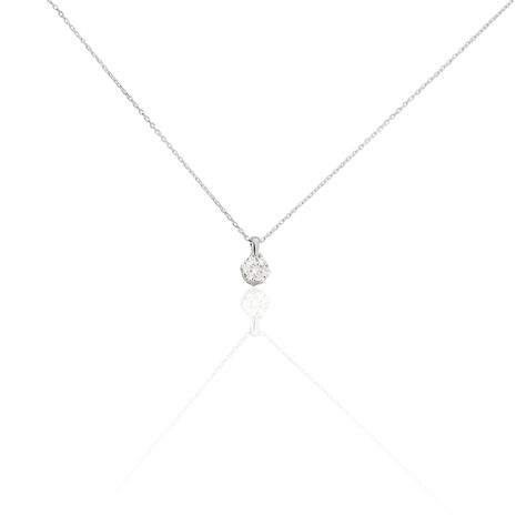 Damen Collier Weißgold 375 Diamant 0,16ct Merula - Halsketten  | OROVIVO