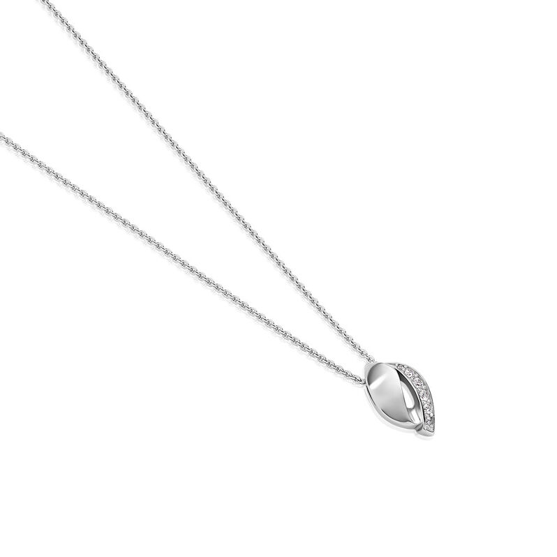 JIANNA Damen Collier Silber Silber 925 Zirkonia Weiß - Halsketten Damen | OROVIVO