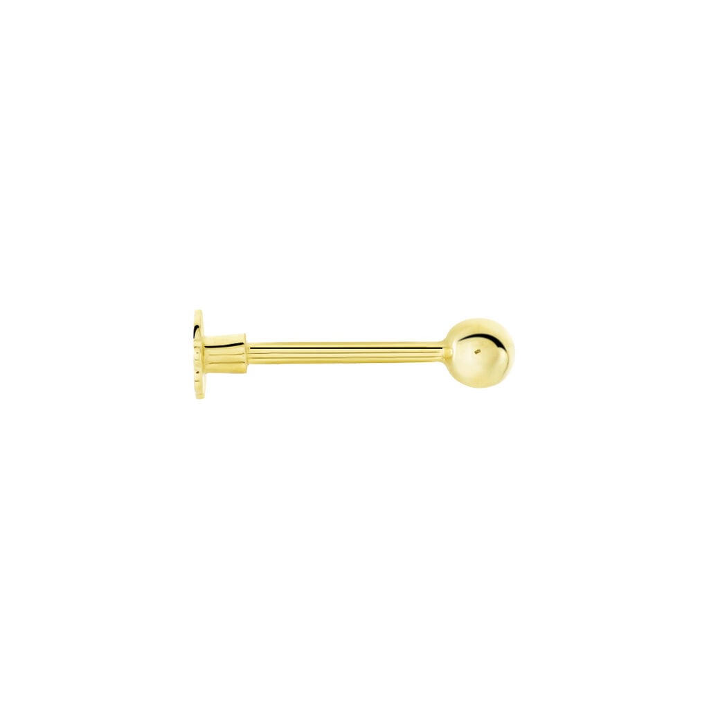 Piercing D'oreille Or Jaune Agava