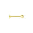 Piercing D'oreille Or Jaune Agava