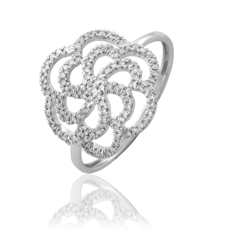 Bague Marie-antonia Or Blanc Diamant - Spannringe Damen | OROVIVO