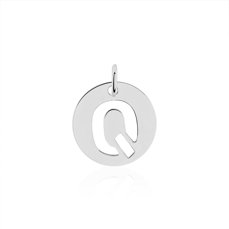 Pendentif Argent Elio Pastille Lettre Q - Spannringe Familie | OROVIVO
