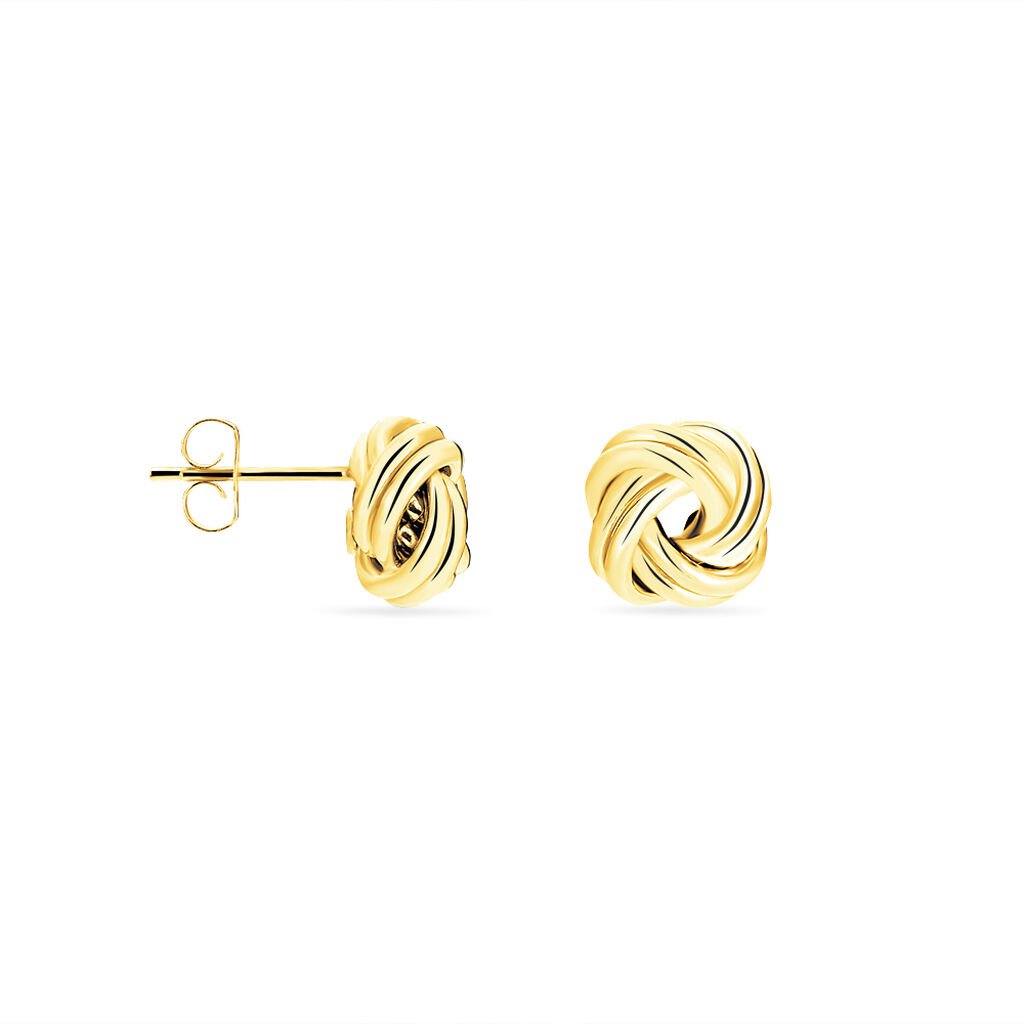 Damen Ohrstecker Gold 375 Knoten - Ohrstecker Damen | OROVIVO