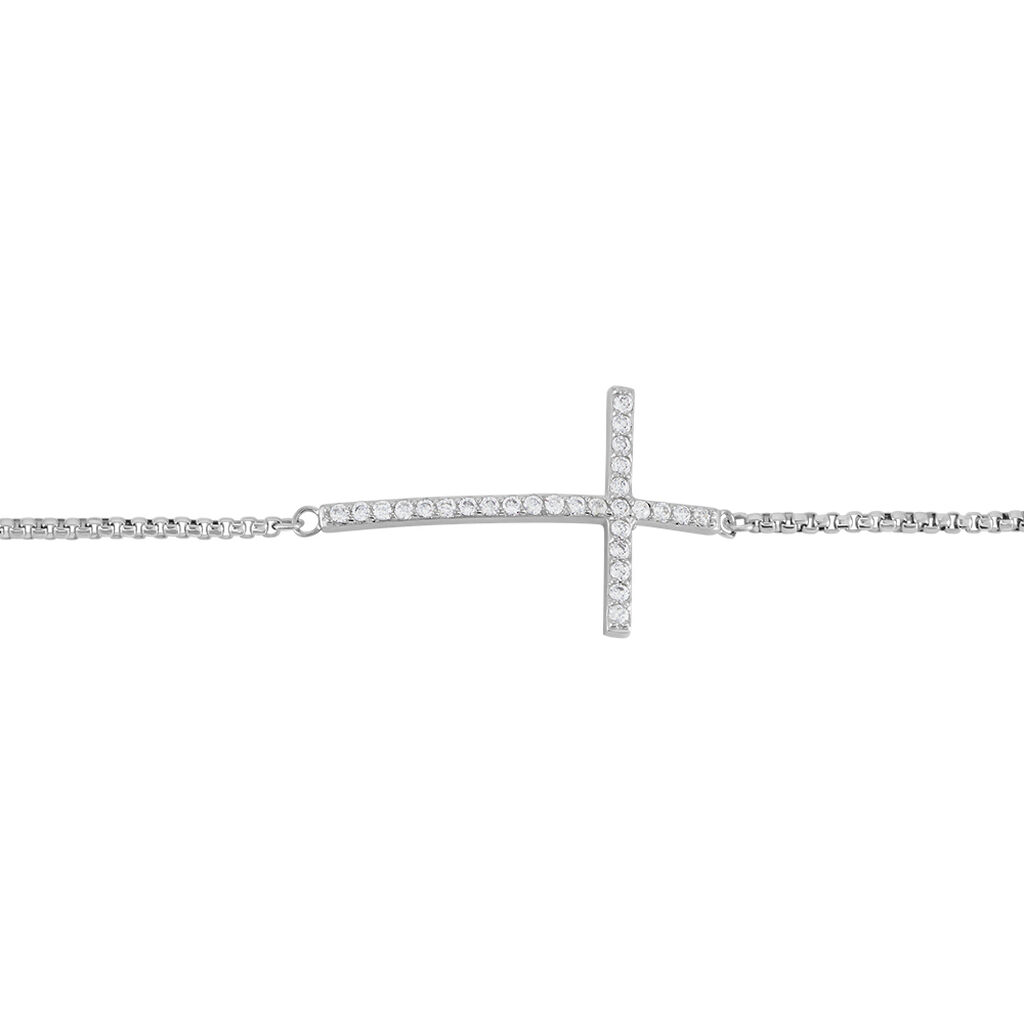 Damenarmband Veneziakette Silber 925 Kreuz - Armbänder mit Anhänger Damen | OROVIVO