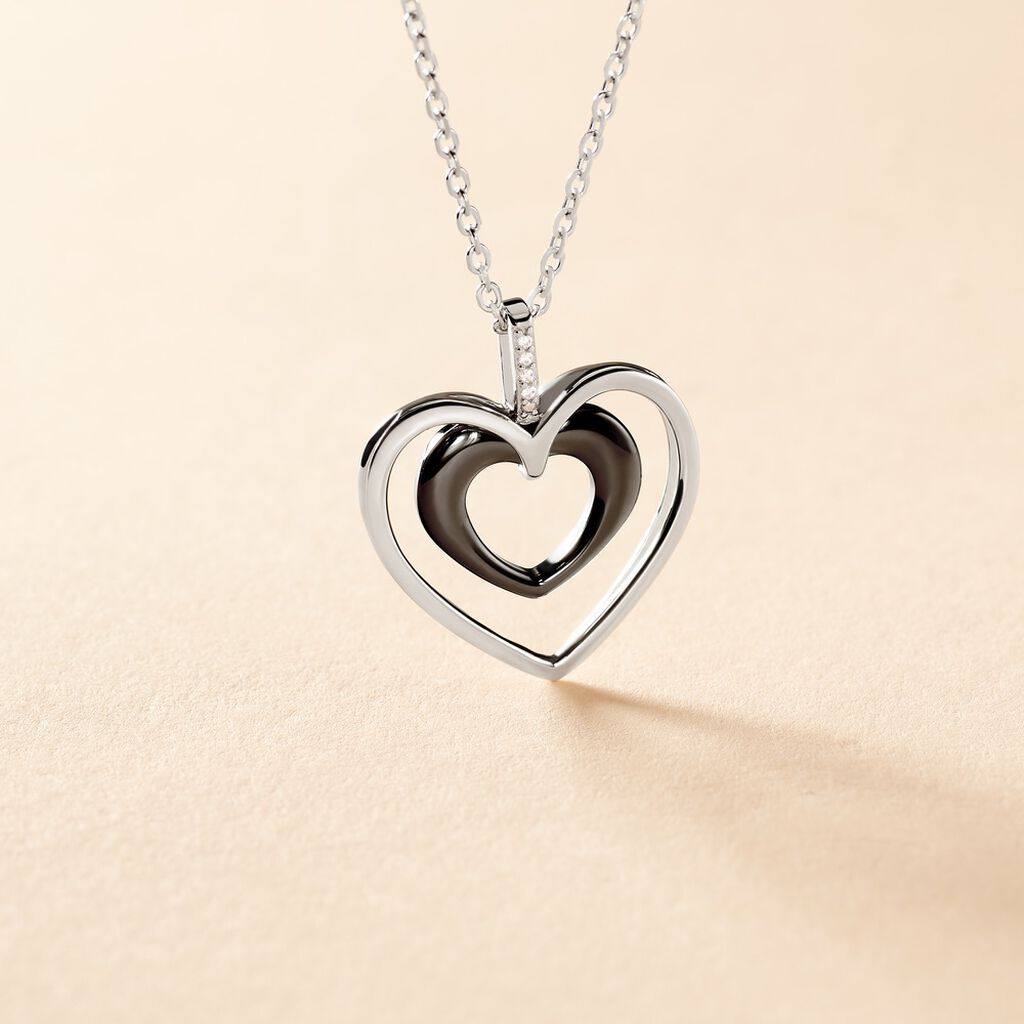 Collier Argent Et Céramique  - Spannringe Damen | OROVIVO
