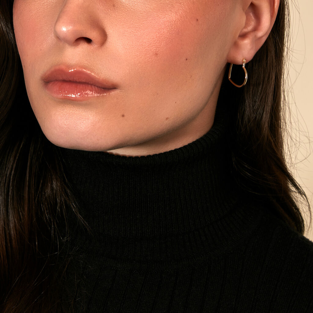 SALI Damen Creolen Gold 375 (9 Karat)