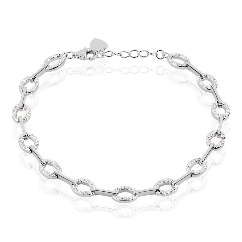 Bracelet Conie Argent Ovals Oxydes - Spannringe Damen | OROVIVO