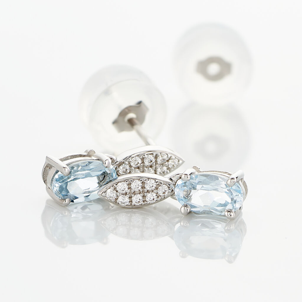 Boucles D'oreilles Or Weiss Liyanna Et T - Spannringe Damen | OROVIVO