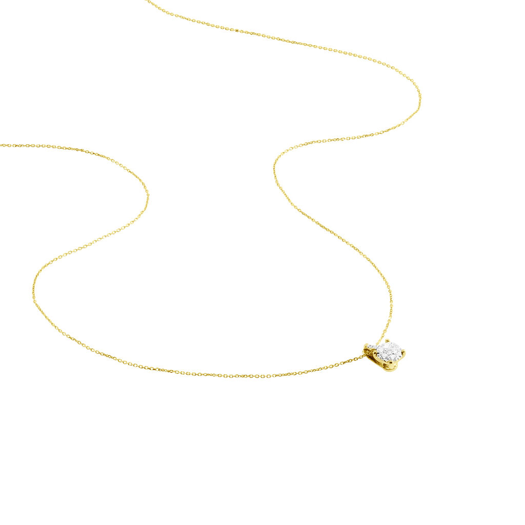 Collier Kate Or Jaune Et Diamant - Spannringe Damen | OROVIVO