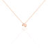 VOJNA 2 Damen Collier Silber rosevergoldet 925 Zirkonia Weiß 0,12 ct Herz