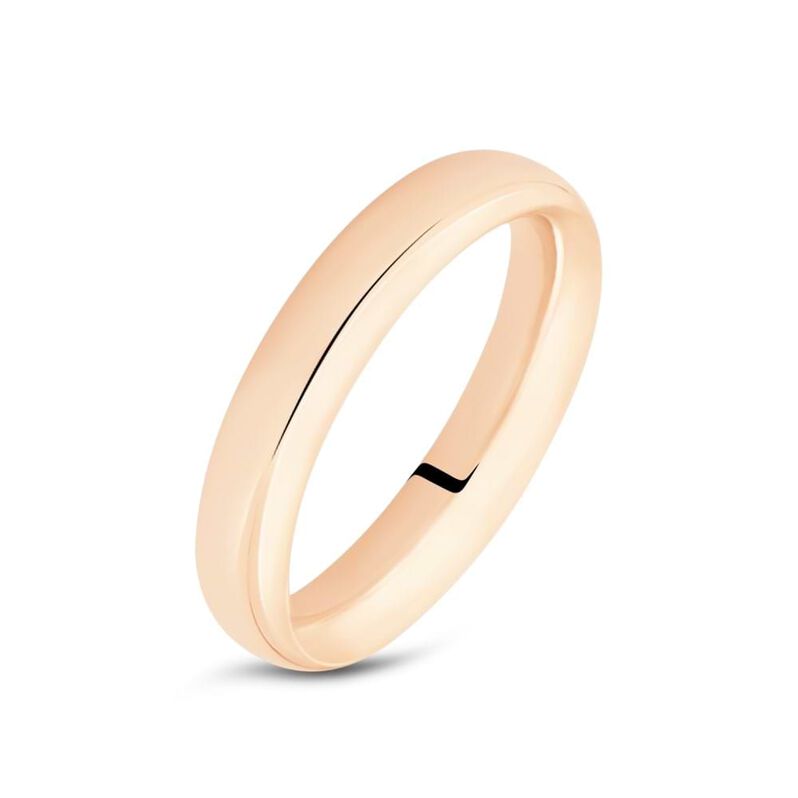 Fede Comoda Leggera 4 mm Oro Rosa - Spannringe Unisex | OROVIVO