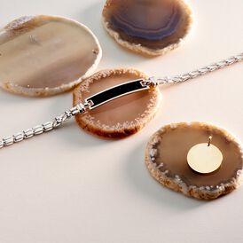Unisex Anhänger Silber 925 Vergoldet Gravierbar - Personalisierte Geschenke Unisex | OROVIVO