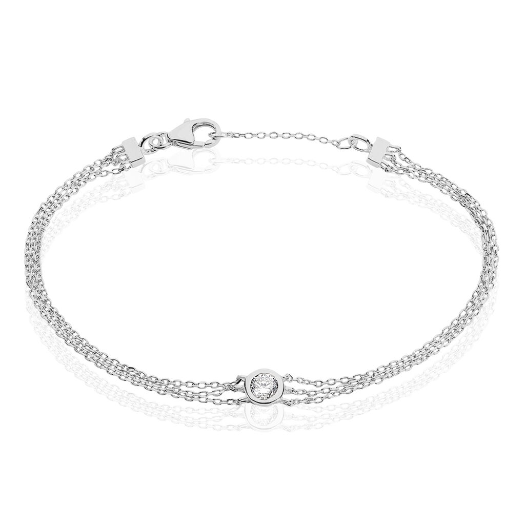 Bracelet Célia Argent Rhodie - Spannringe Damen | OROVIVO