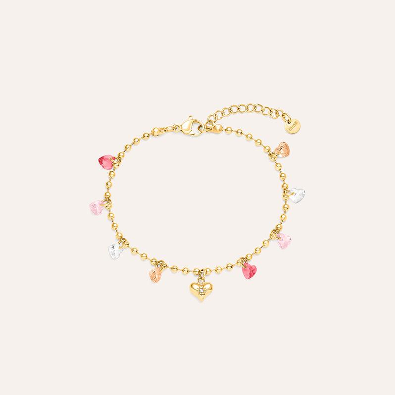 Bracciale Radiance Acciaio Dorato Cristallo - Spannringe Damen | OROVIVO
