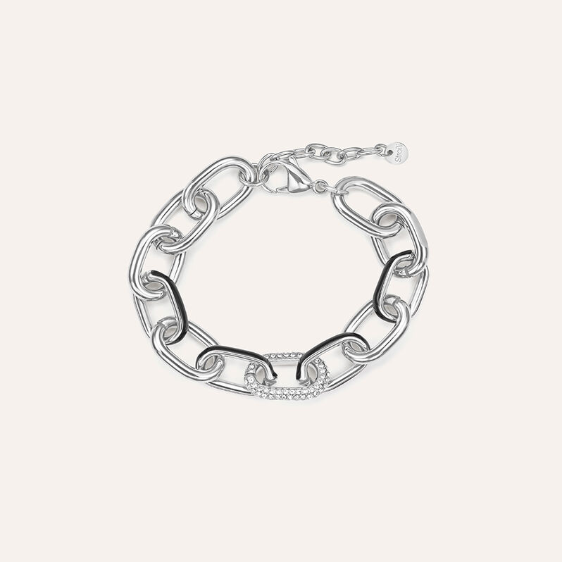Bracciale Catena Lady Sweet Acciaio Cristallo - Spannringe Damen | OROVIVO