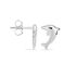 FLIPPY 1 Kinder Ohrstecker Silber 925 Delfin