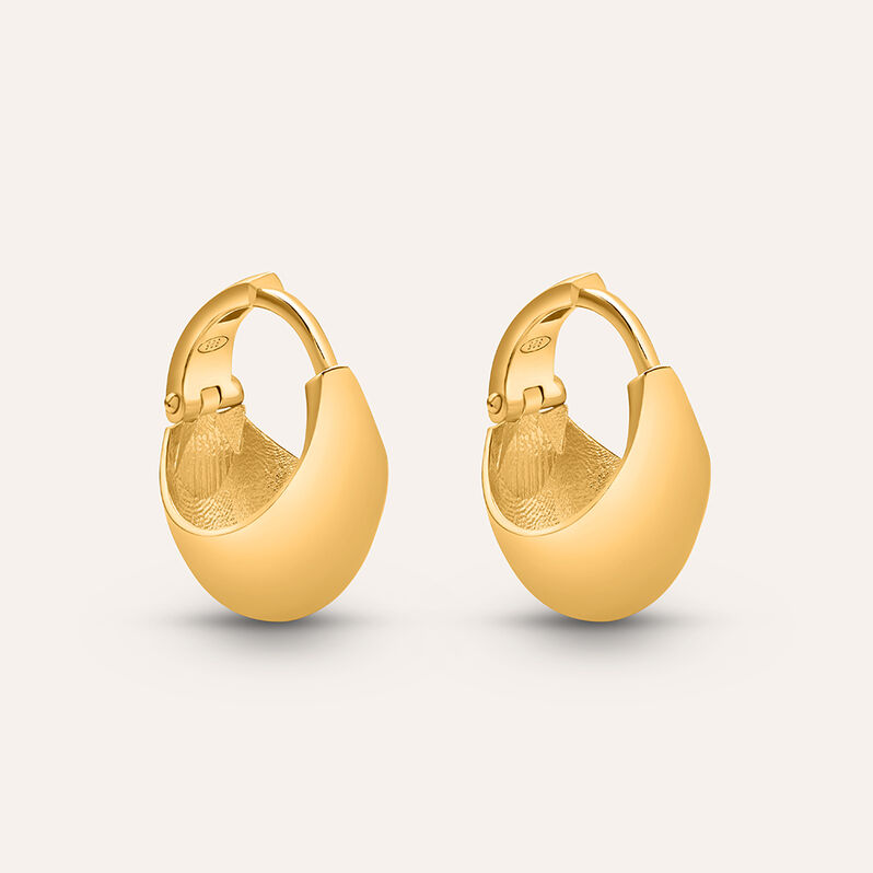 Orecchini A Cerchio Silver Collection Argento Dorato - Spannringe Damen | OROVIVO